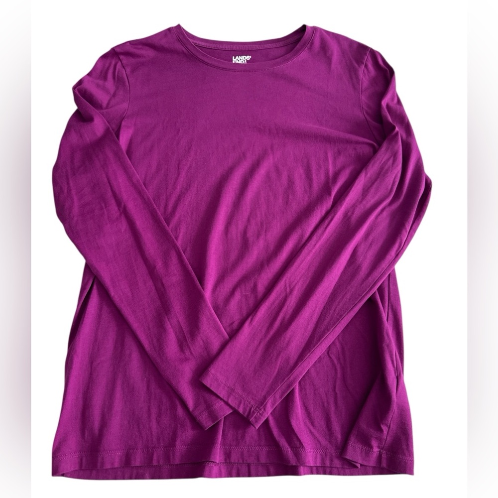 Lands' End purple Long Sleeve Top
